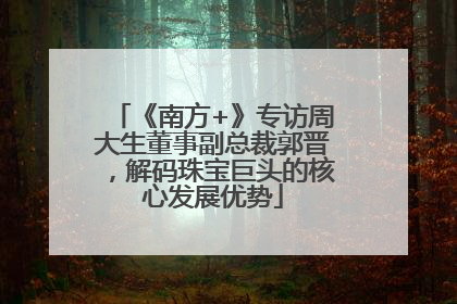 《南方+》专访周大生董事副总裁郭晋，解码珠宝巨头的核心发展优势