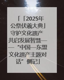 「2025年公祭伏羲大典」守护文化遗产 共启发展智慧——“中国—东盟文化遗产主题对话”侧记