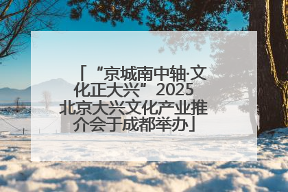 “京城南中轴·文化正大兴”2025北京大兴文化产业推介会于成都举办
