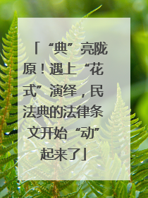 “典”亮陇原！遇上“花式”演绎，民法典的法律条文开始“动”起来了