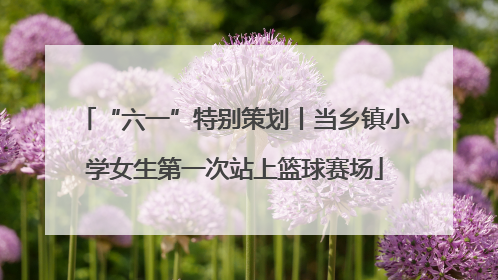 “六一”特别策划丨当乡镇小学女生第一次站上篮球赛场