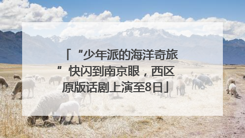 “少年派的海洋奇旅”快闪到南京眼，西区原版话剧上演至8日