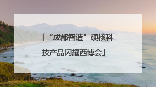 “成都智造”硬核科技产品闪耀西博会