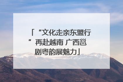 “文化走亲东盟行”再赴越南 广西邕剧粤韵展魅力