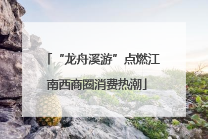 “龙舟溪游”点燃江南西商圈消费热潮