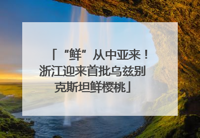“鲜”从中亚来！浙江迎来首批乌兹别克斯坦鲜樱桃