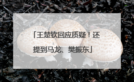 王楚钦回应质疑！还提到马龙、樊振东
