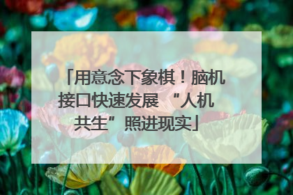 用意念下象棋！脑机接口快速发展 “人机共生”照进现实