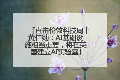 直击伦敦科技周丨黄仁勋：AI基础设施相当重要，将在英国建立AI实验室