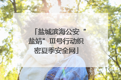 盐城滨海公安“盐靖”Ⅲ号行动织密夏季安全网
