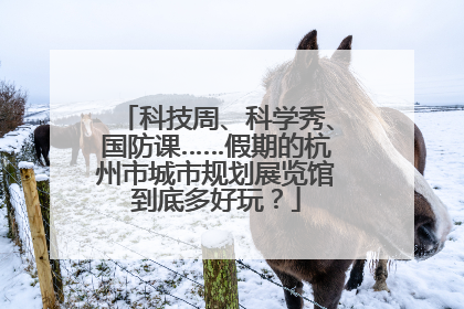 科技周、科学秀、国防课……假期的杭州市城市规划展览馆到底多好玩？