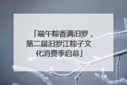 端午粽香满汨罗，第二届汨罗江粽子文化消费季启幕