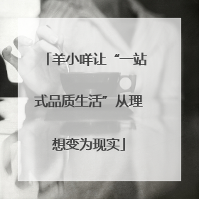 羊小咩让“一站式品质生活”从理想变为现实