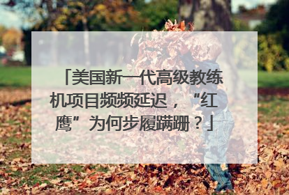 美国新一代高级教练机项目频频延迟，“红鹰”为何步履蹒跚？