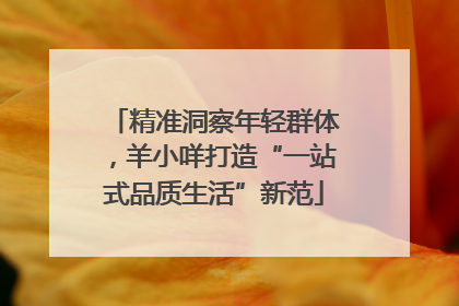 精准洞察年轻群体，羊小咩打造“一站式品质生活”新范