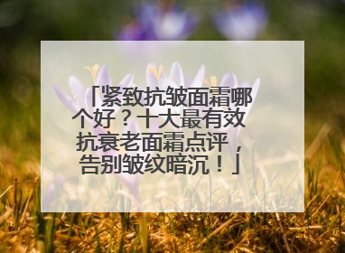 紧致抗皱面霜哪个好？十大最有效抗衰老面霜点评，告别皱纹暗沉！