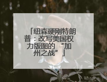 纽森硬刚特朗普：改写美国权力版图的 “加州之战”