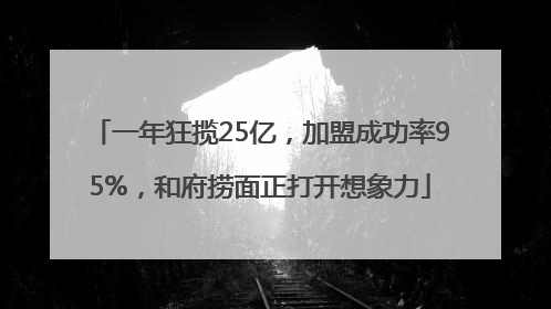 一年狂揽25亿，加盟成功率95%，和府捞面正打开想象力