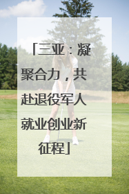 三亚：凝聚合力，共赴退役军人就业创业新征程