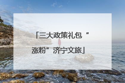 三大政策礼包“涨粉”济宁文旅