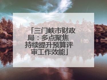 三门峡市财政局：多点聚焦 持续提升预算评审工作效能