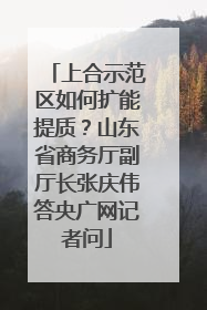 上合示范区如何扩能提质？山东省商务厅副厅长张庆伟答央广网记者问