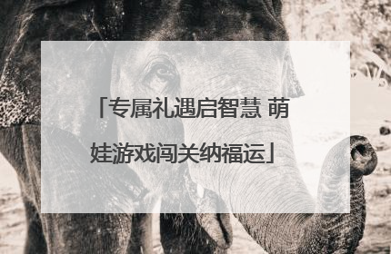 专属礼遇启智慧 萌娃游戏闯关纳福运