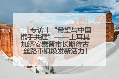 专访丨“希望与中国携手共建”——土耳其加济安泰普市长期待古丝路重镇焕发新活力