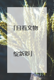 且看文物绽新彩