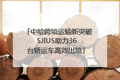 中哈跨境运输新突破 SJIUS助力36台轿运车高效出境