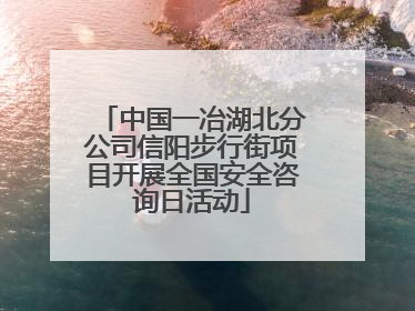 中国一冶湖北分公司信阳步行街项目开展全国安全咨询日活动