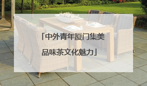 中外青年厦门集美品味茶文化魅力