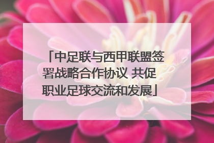 中足联与西甲联盟签署战略合作协议 共促职业足球交流和发展