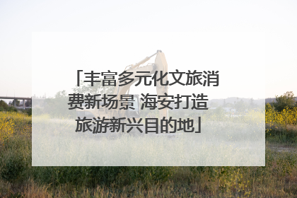 丰富多元化文旅消费新场景 海安打造旅游新兴目的地