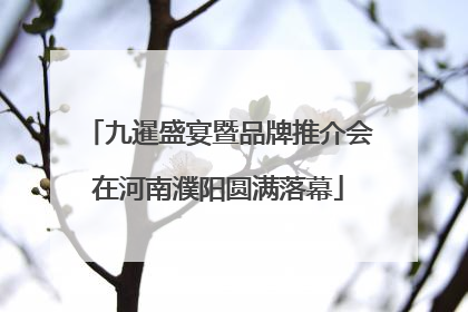 九暹盛宴暨品牌推介会在河南濮阳圆满落幕