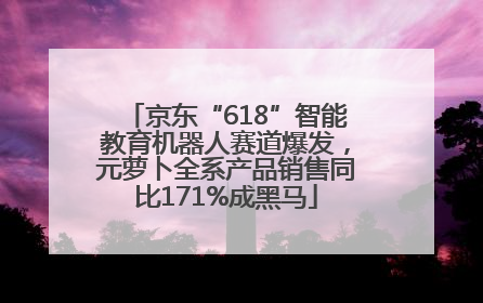 京东“618”智能教育机器人赛道爆发，元萝卜全系产品销售同比171%成黑马