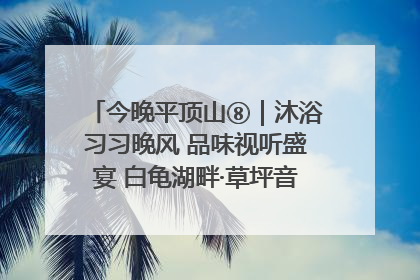 今晚平顶山⑧｜沐浴习习晚风 品味视听盛宴 白龟湖畔·草坪音乐会激情上演