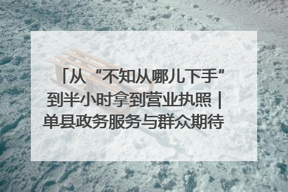 从“不知从哪儿下手”到半小时拿到营业执照｜单县政务服务与群众期待的“双向奔赴”