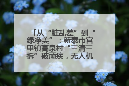 从“脏乱差”到“绿净美”：新泰市宫里镇高泉村“三清三拆”破顽疾，无人机“天眼”护新颜