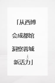 从西博会成都馆洞察蓉城新活力