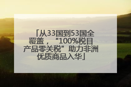 从33国到53国全覆盖，“100%税目产品零关税”助力非洲优质商品入华