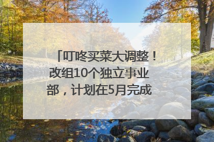 叮咚买菜大调整！改组10个独立事业部，计划在5月完成App端全面改版