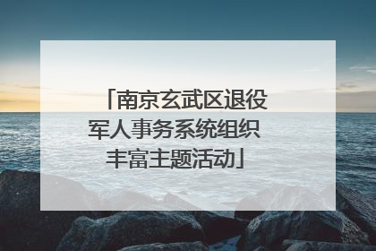 南京玄武区退役军人事务系统组织丰富主题活动