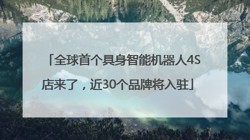 全球首个具身智能机器人4S店来了，近30个品牌将入驻
