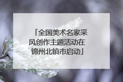 全国美术名家采风创作主题活动在锦州北镇市启动