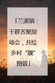 兰溪镇：干群齐聚屋场会，共绘乡村“靓”图景