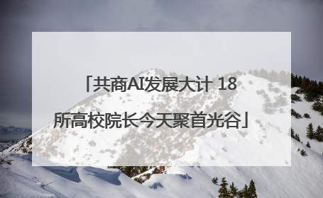 共商AI发展大计 18所高校院长今天聚首光谷
