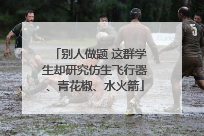 别人做题 这群学生却研究仿生飞行器、青花椒、水火箭