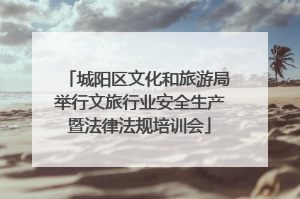 城阳区文化和旅游局举行文旅行业安全生产暨法律法规培训会