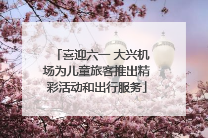喜迎六一 大兴机场为儿童旅客推出精彩活动和出行服务
